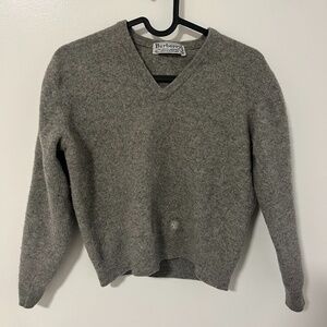 Burberry Vintage Wool V-Neck Sweater | Kids 4Y (Fits XXS-XS Adult)